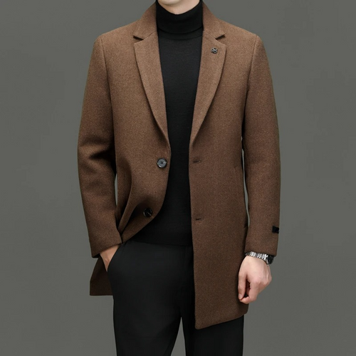 Abrigo elegante de lana 3/4